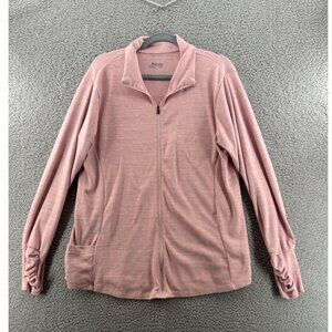 Columbia Sportswear Women's Full-Zip Jacket Size 1X  Pink And Gray